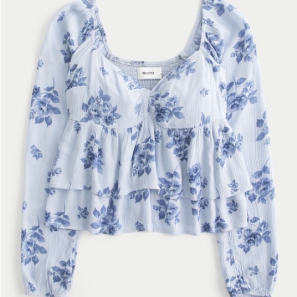 Hollister Purple Baby Doll Long Sleeve